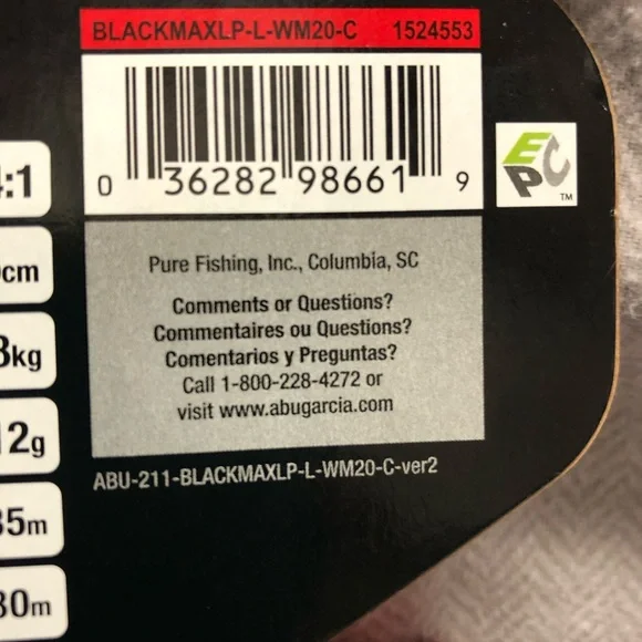 COPY - ABU-GARCIA Black Max Bait Caster Left Hand Retrieval …. NEW - Picture 6 of 6